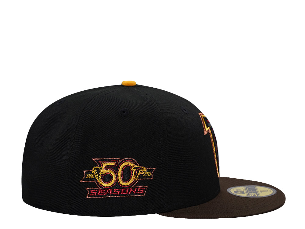 New Era Atlanta Falcons 50th Anniversary Black Two Tone Edition 59Fifty Fitted Hat