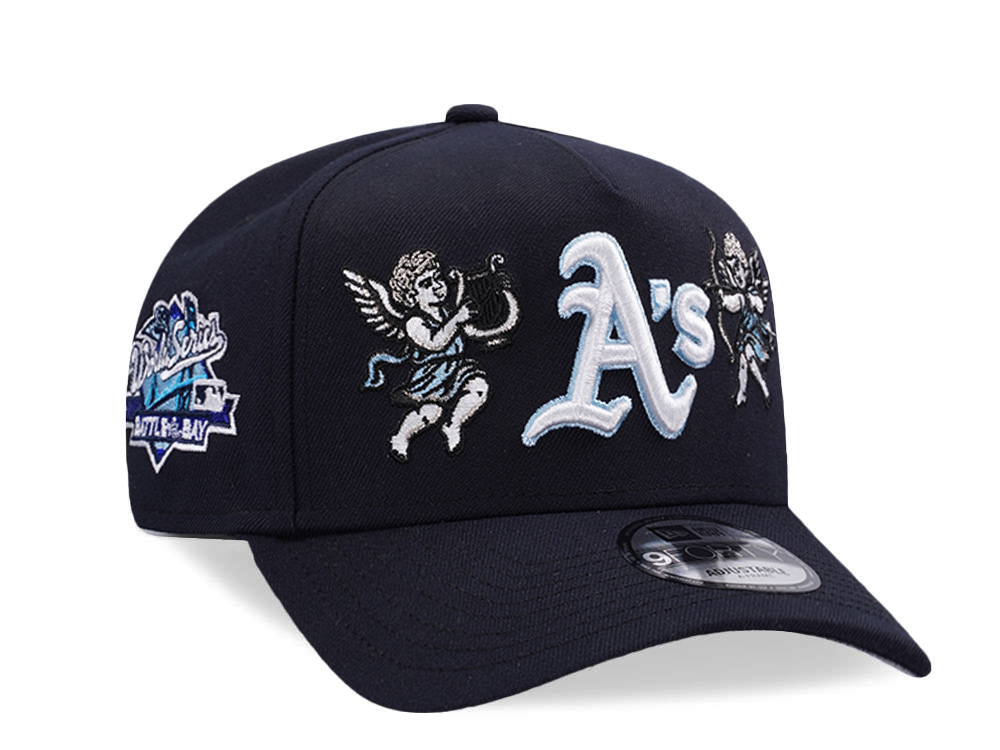 New Era Oakland Athletics World Series 1989 Cupids Navy Prime Edition 9Forty A Frame Snapback Hat