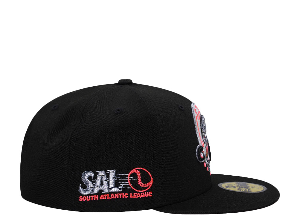 New Era Medusas de Lakewood Black Wild Pink Prime Edition 59Fifty Fitted Hat