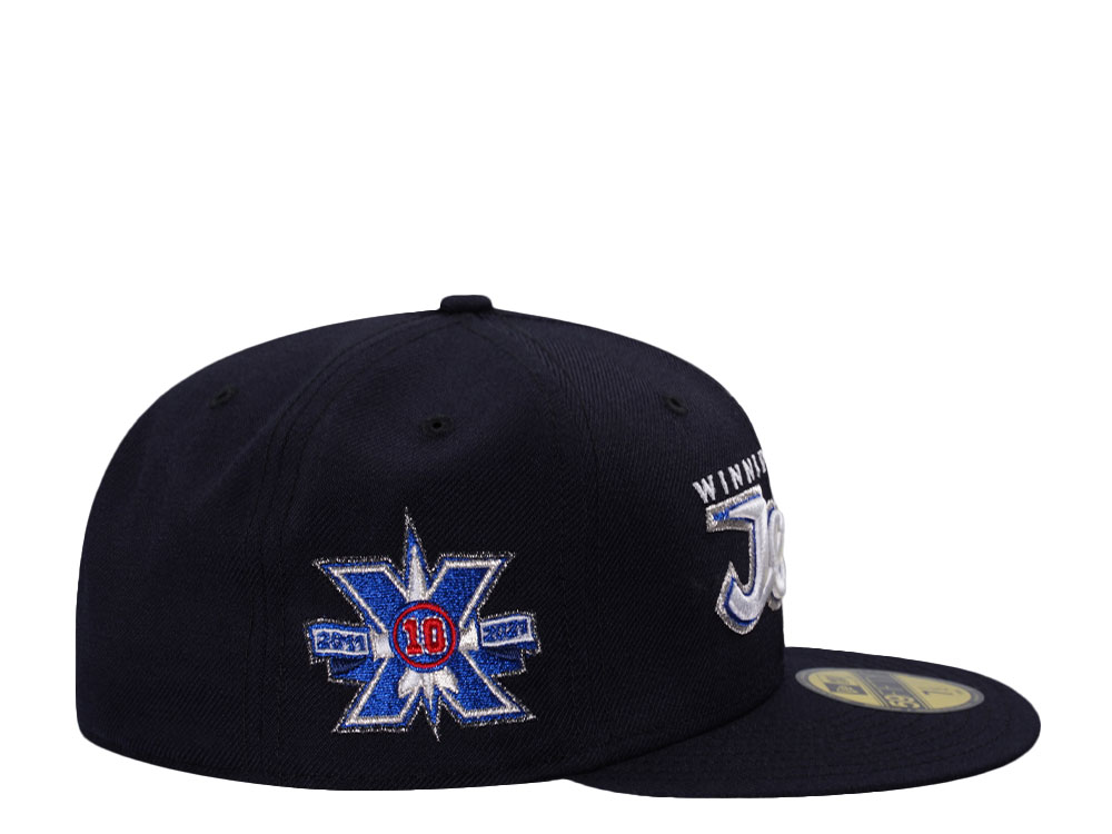 New Era Winnipeg Jets 10th Anniversary Navy Wool Edition 59Fifty Fitted Hat