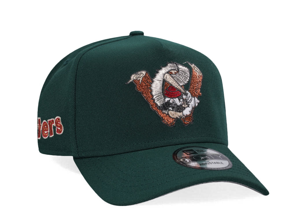 New Era Williamsport Crosscutters Dark Green Copper Edition 9Forty A Frame Snapback Hat