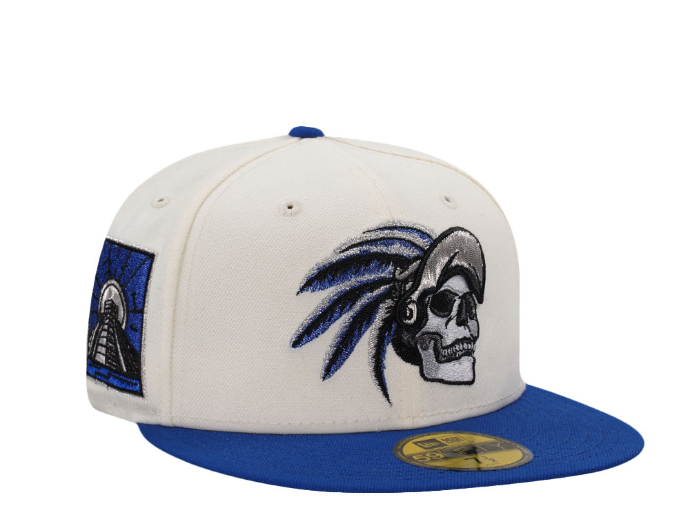 New Era Aztec Skull Chrome Two Tone Edition 59Fifty Fitted Hat
