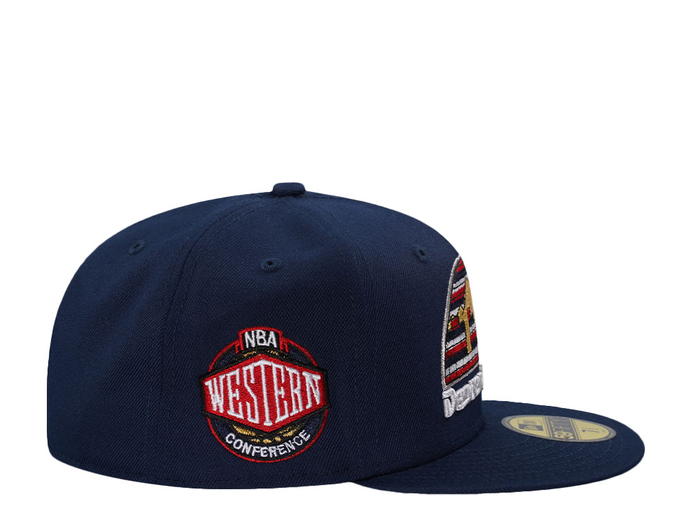 New Era Denver Nuggets Western Conference Navy Prime Edition 59Fifty Fitted Hat