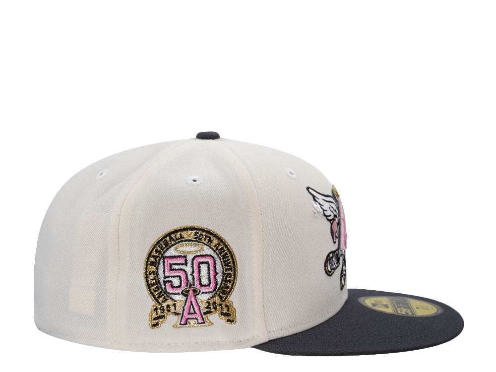 New Era Anaheim Angels 50th Anniversary Chrome Two Tone Edition 59Fifty Fitted Hat