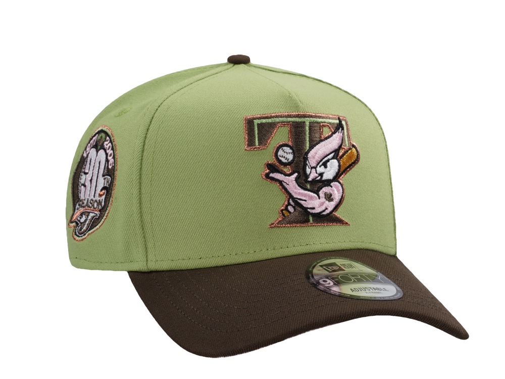 New Era Toronto Blue Jays 30th Anniversary Matcha Two Tone Edition 9Forty A Frame Snapback Hat