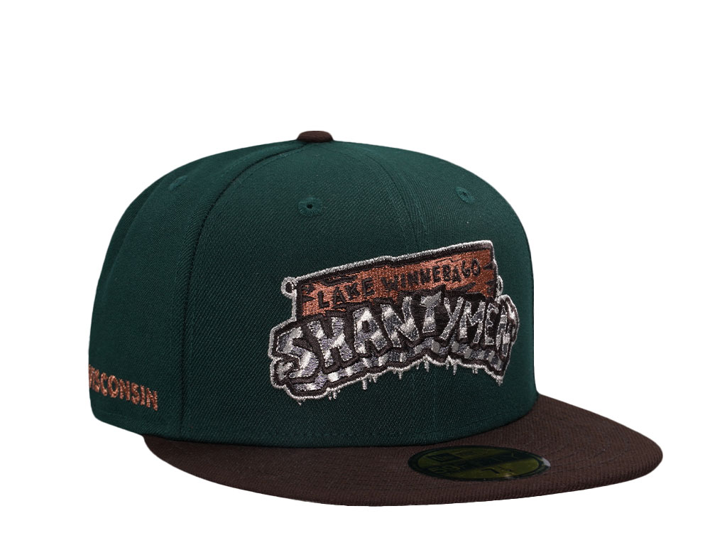 New Era Lake Winnebago Shantymen Forest Two Tone Edition 59Fifty Fitted Hat