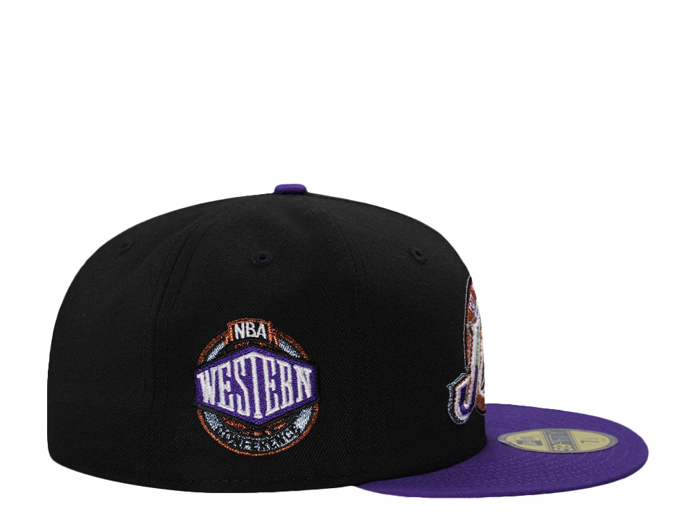 New Era Utah Jazz Western Conference Black Two Tone Edition 59Fifty Fitted Hat