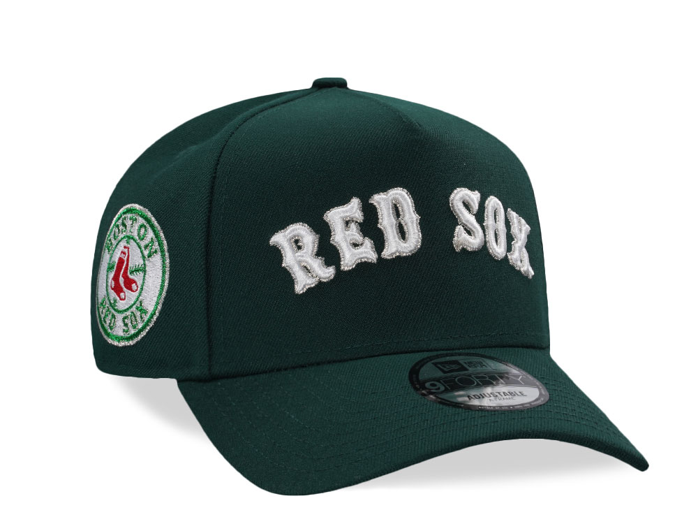 New Era Boston Red Sox Dark Green Prime Edition 9Forty A Frame Snapback Cap