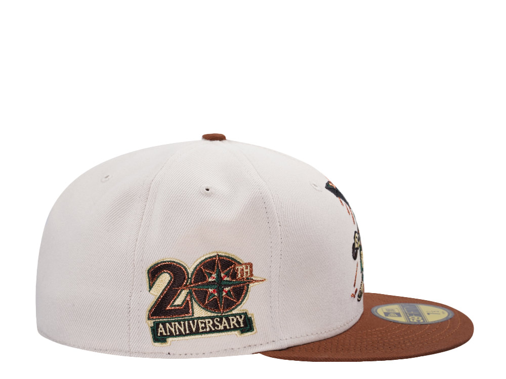 New Era Seattle Mariners 20th Anniversary Cream Latte Edition 59Fifty Fitted Hat