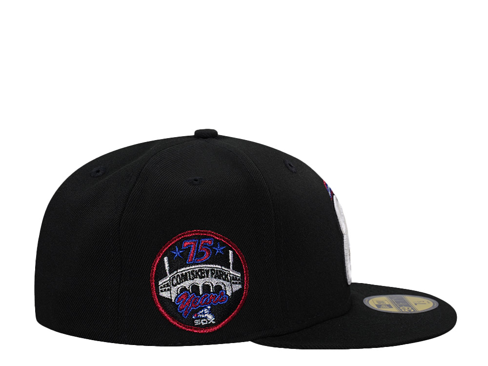New Era Chicago White Sox 75th Anniversary Black Prime Horror Edition 59Fifty Fitted Hat