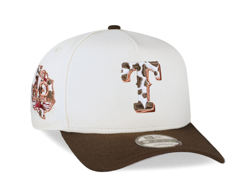 New Era Texas Rangers 40th Anniversary Chrome Two Tone Edition 9Fifty A Frame Snapback Hat