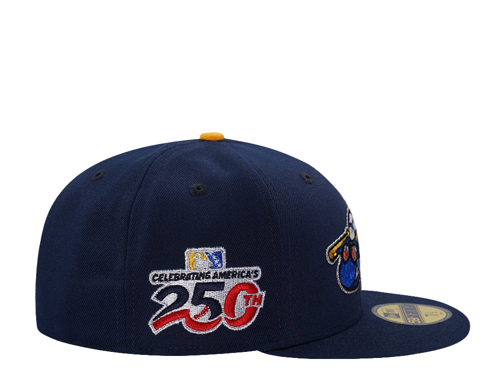 New Era Pensacola Blue Wahoos 250th Anniversary Ocean Blue Two Tone Edition 59Fifty Fitted Hat