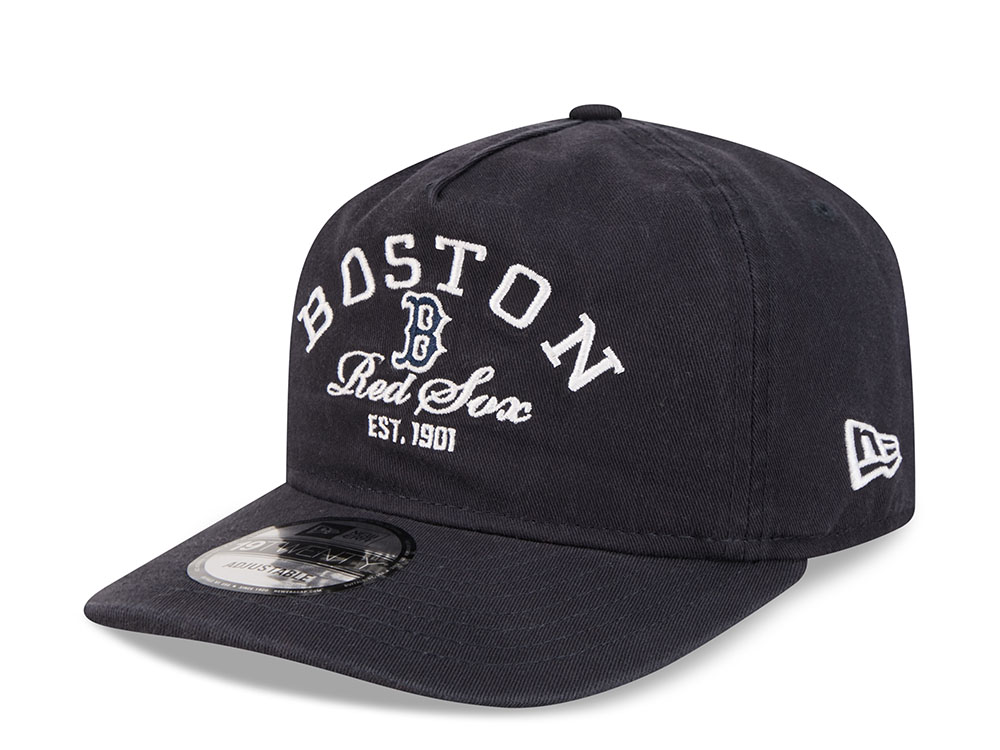 New Era Boston Red Sox Stacked Navy 19Twenty Snapback Hat