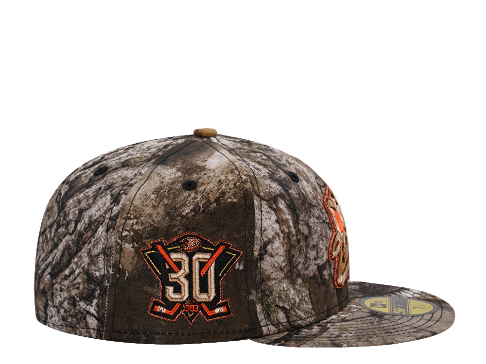PRE-ORDER New Era Anaheim Ducks 30th Anniversary Realtreee APX Prime Edition 59Fifty Fitted Hat