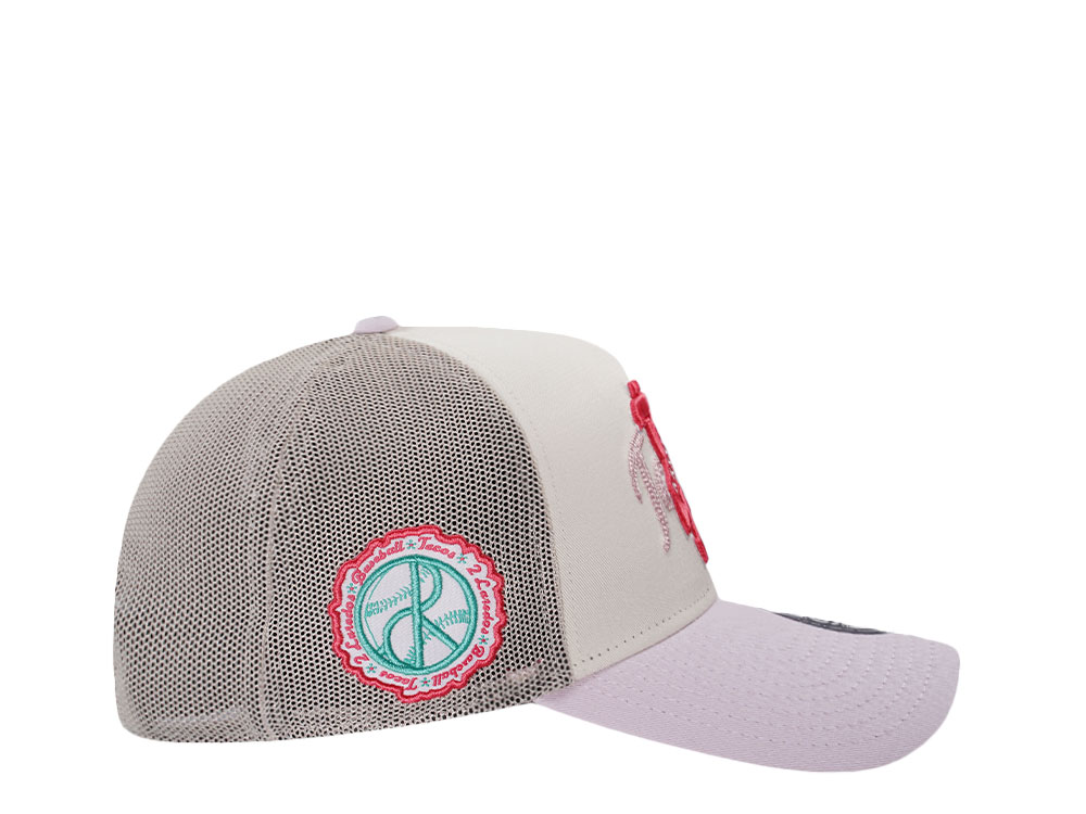 New Era Tecolotes de los Dos Laredos Alternate Logo Wordmark Mesh 9Forty A Frame Trucker Snapback Hat