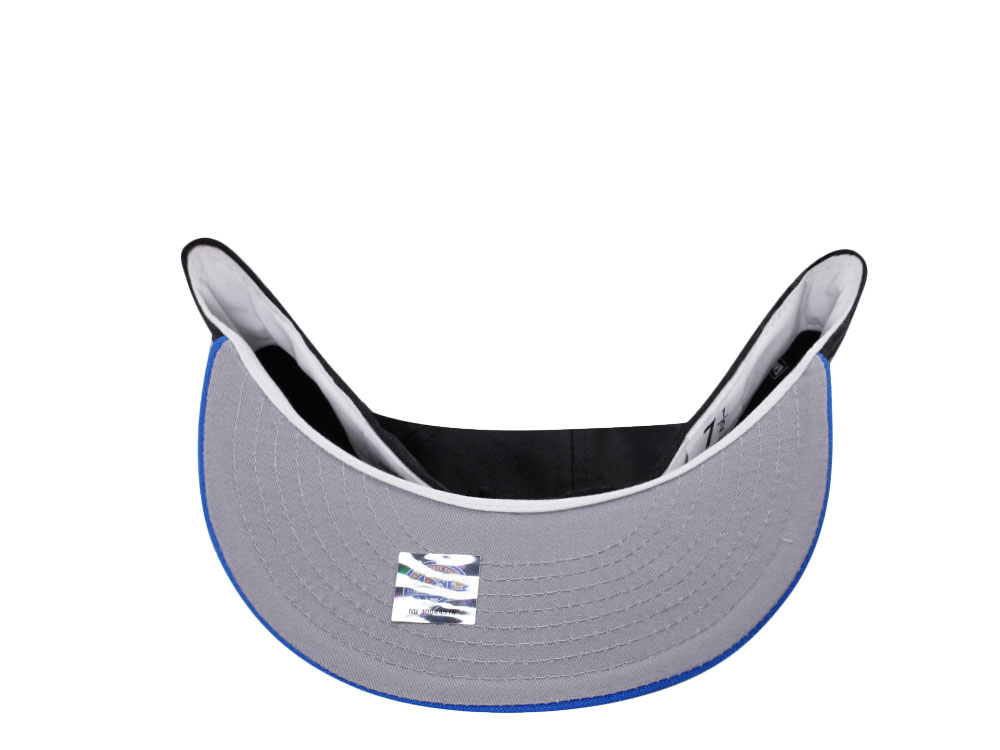 New Era Pensacola Blue Wahoos Black Royal Two Tone Edition 59Fifty Fitted Hat
