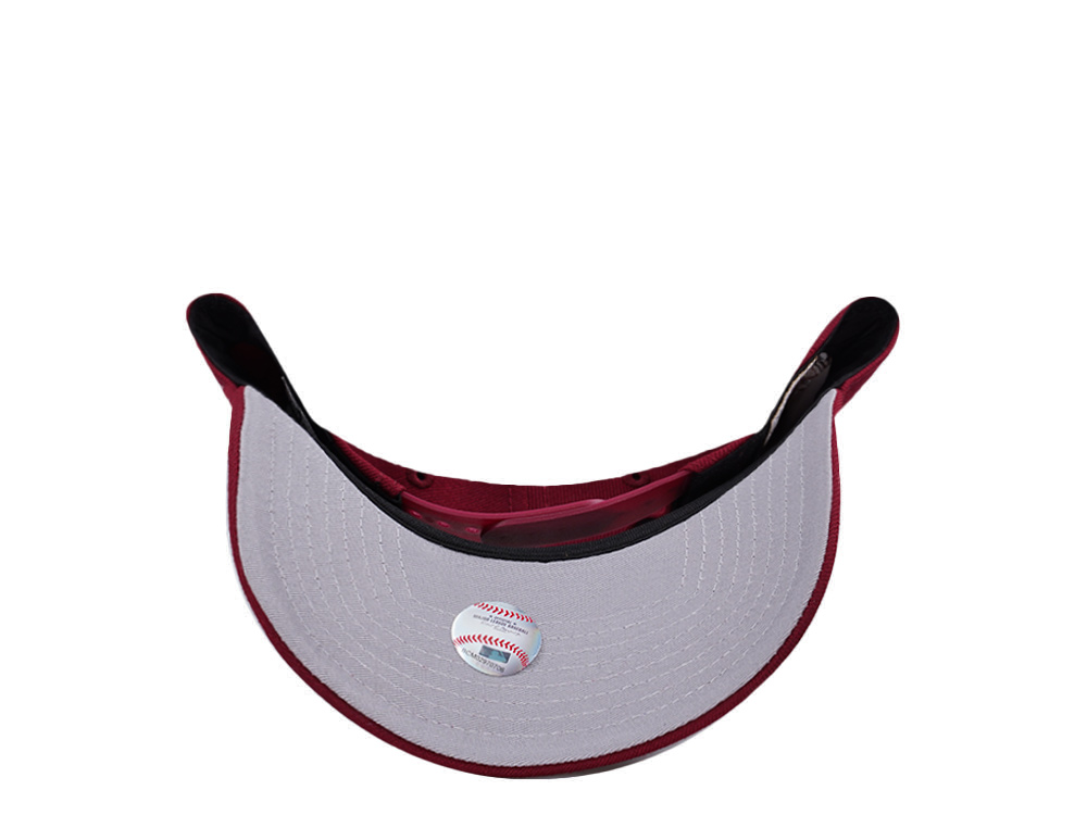 New Era Anaheim Angels 35th Anniversary Cupids Cardinal Red Prime Edition 9Forty A Frame Snapback Hat