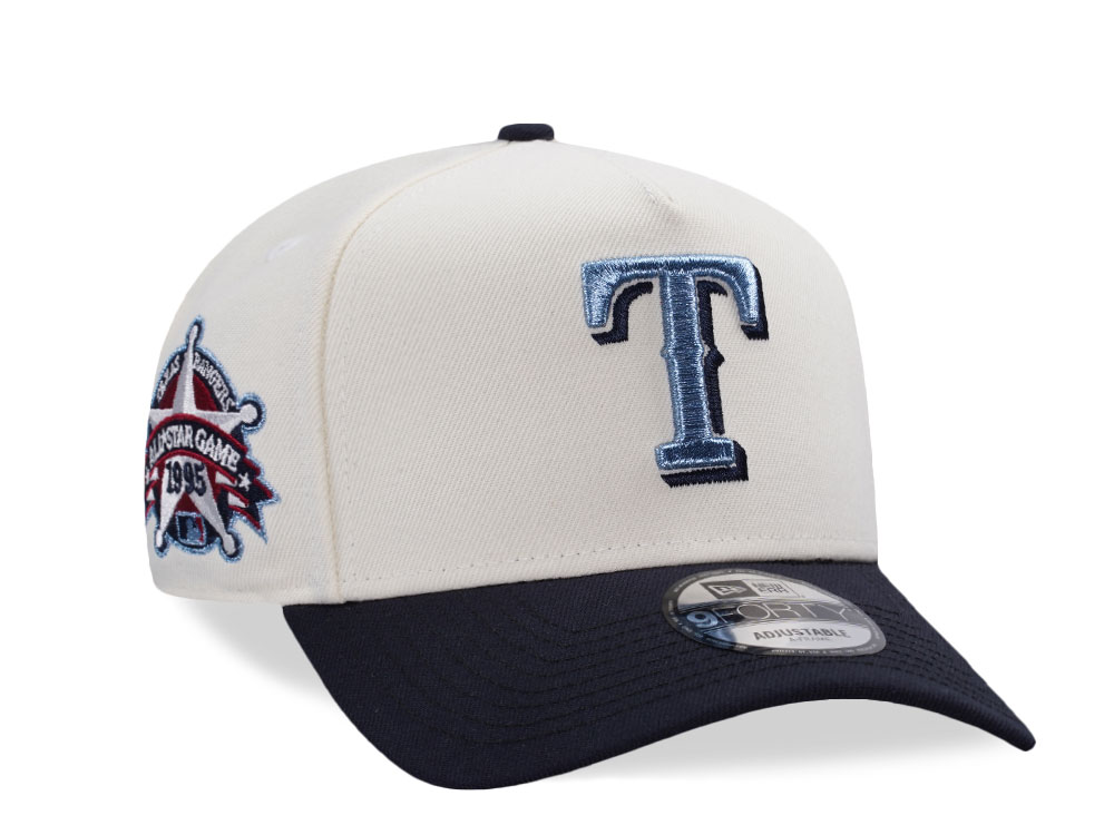 New Era Texas Rangers All Star Game 1995 Chrome Two Tone Edition 9Forty A Frame Snapback Hat