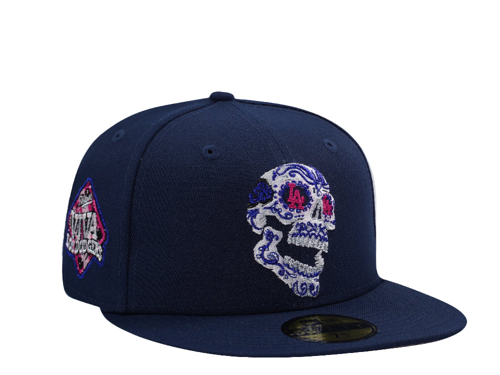 New Era Los Angeles Dodgers Viva Skull Navy Prime Edition 59Fifty Fitted Hat