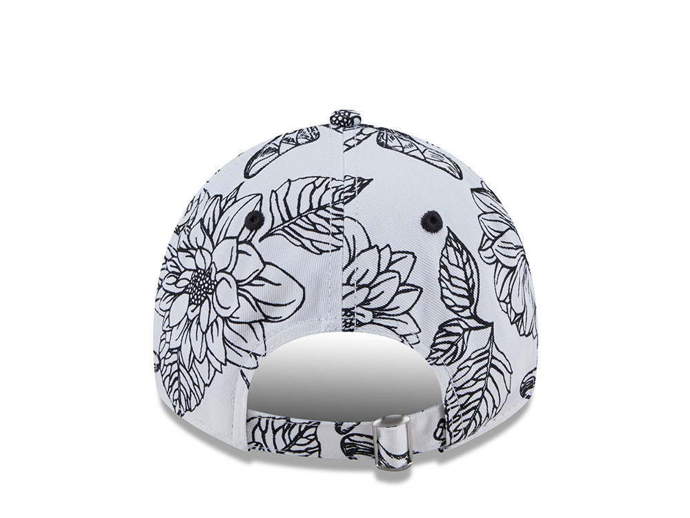 New Era Atlanta Braves Woman Floral Stitch White 9Twenty Strapback Hat