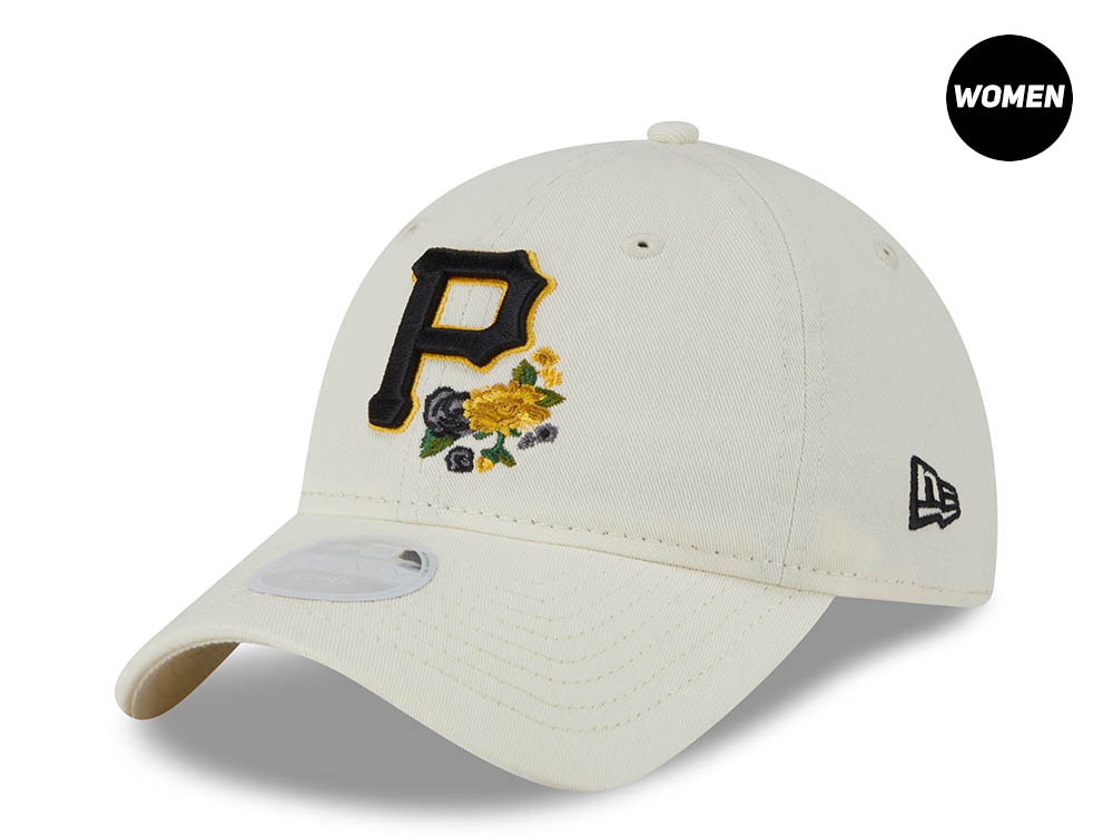New Era Pittsburgh Pirates Woman Floral Stitch 9Twenty Strapback Hat