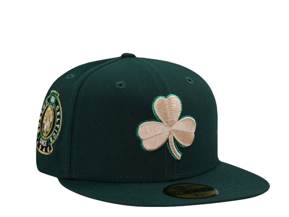New Era Boston Celtics 80th Anniversary Dark Green Prime Edition 59Fifty Fitted Hat