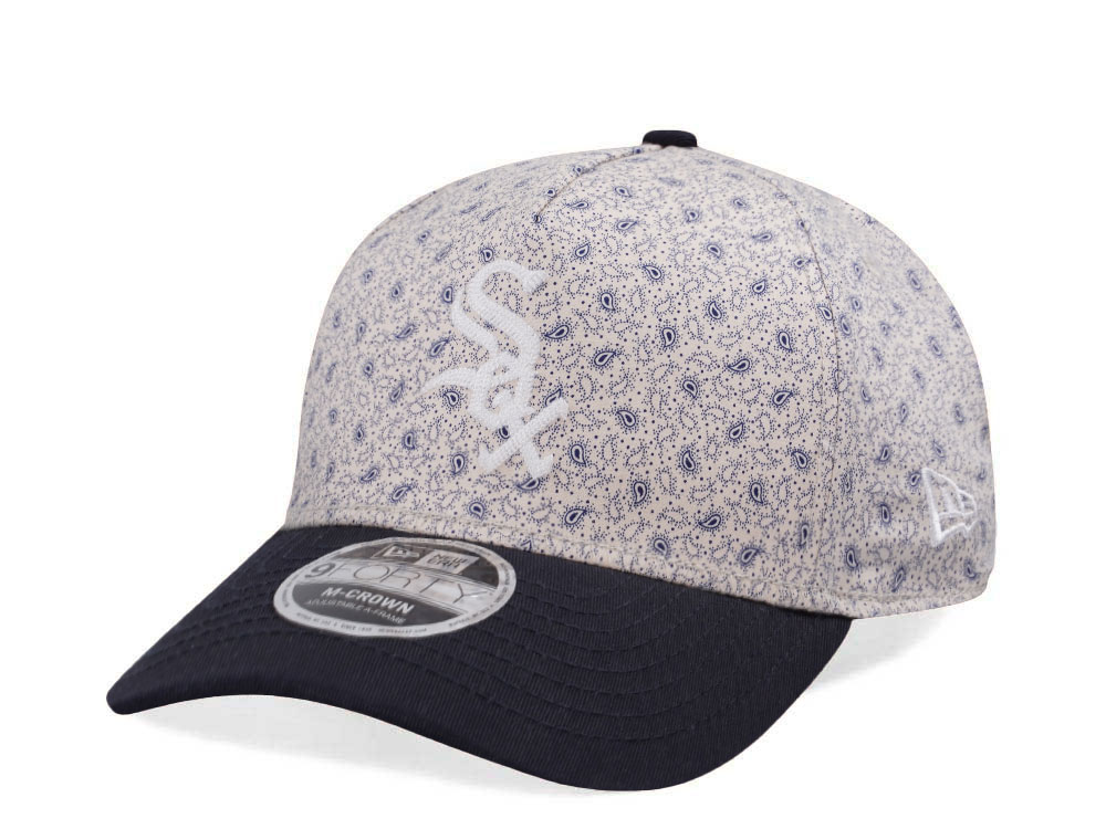 New Era x Three Looms Chicago White Sox Micro Print 9Forty M-Crown A Frame Snapback Hat