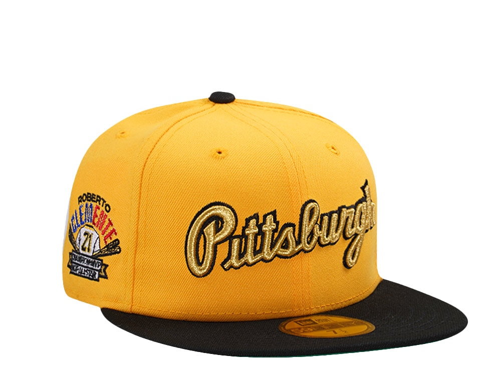 New Era Pittsburgh Pirates Roberto Clemente Gold Two Tone Edition 59Fifty Fitted Hat