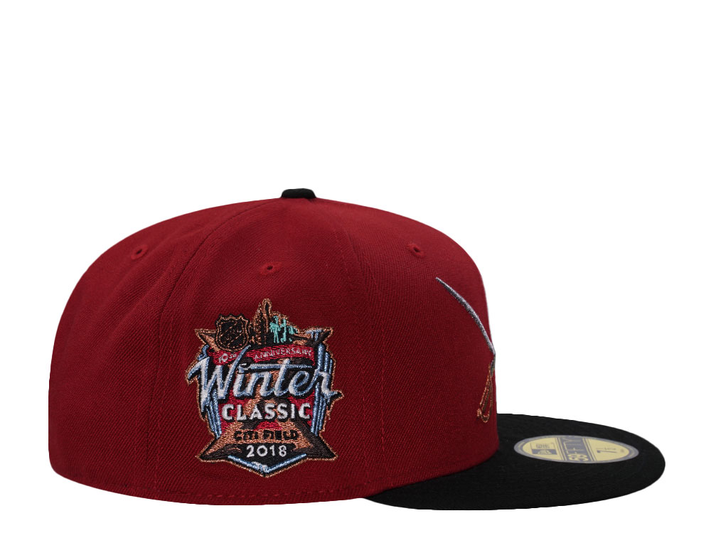 New Era Buffalo Sabres Winter Classic 2018 Scarlet Two Tone Edition 59Fifty Fitted Hat