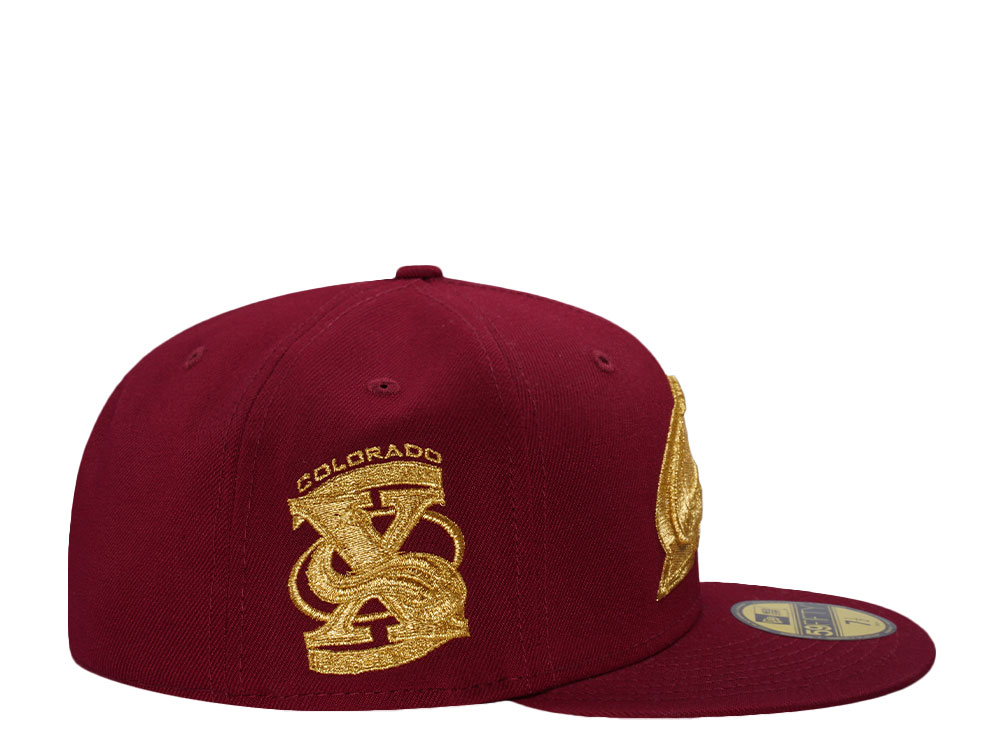 New Era Colorado Avalanche 10 Seasons 24K Maroon Prime Edition 59Fifty Fitted Hat