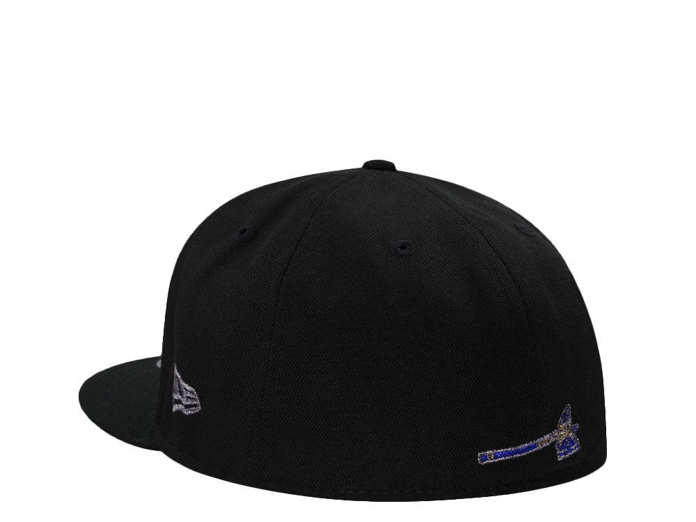 New Era Atlanta Braves 30th Anniversary Tomahawk Black Edition 59Fifty Fitted Hat
