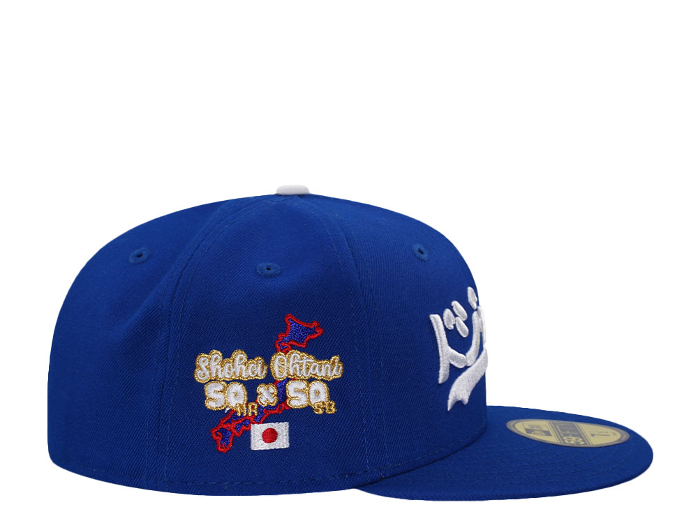 New Era Los Angeles Dodgers 50 50 Seasons Blue Prime Edition 59Fifty Fitted Hat