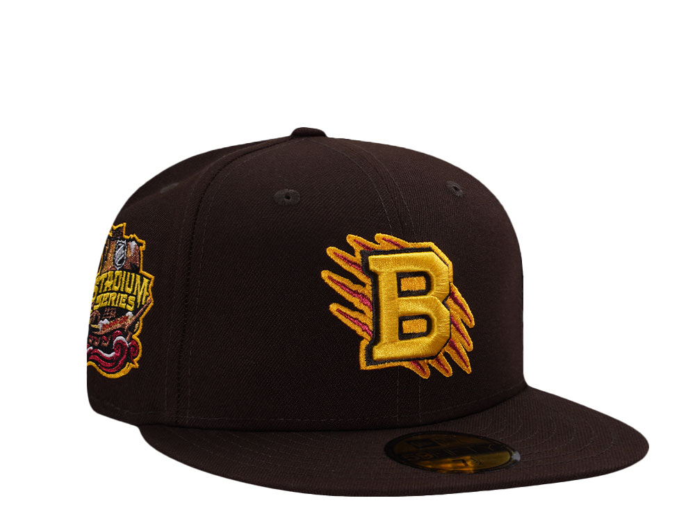 New Era Boston Bruins Stadium Series 2026 Burnt Wood Prime Edition 59Fifty Fitted Hat