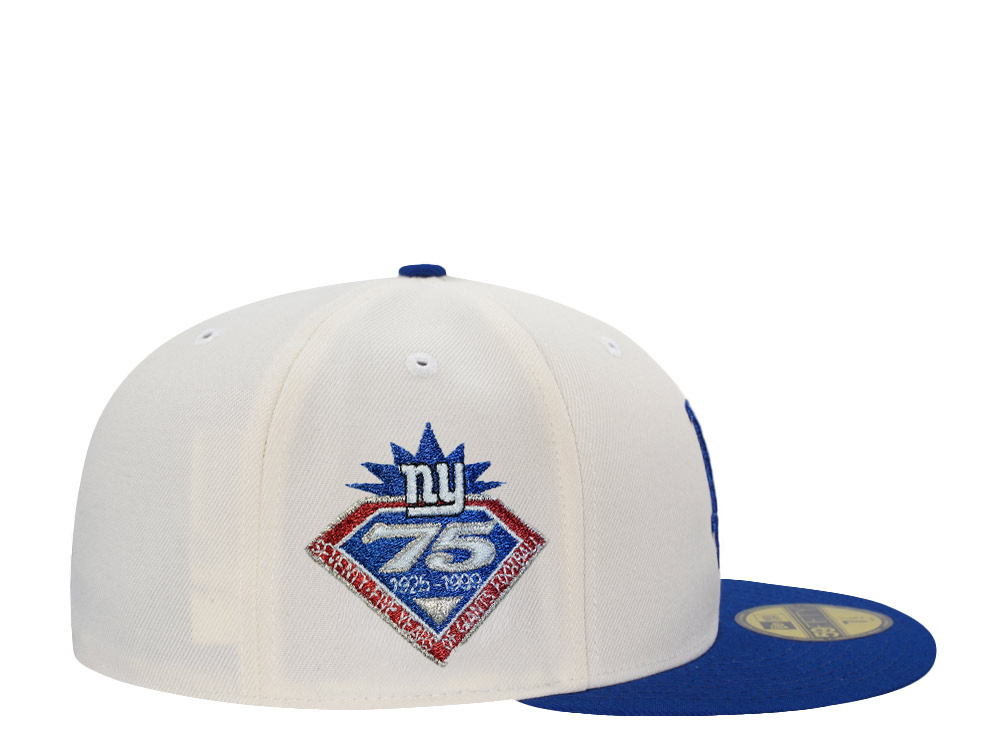 New Era New York Giants 75th Anniversary Chrome Two Tone Edition 59Fifty Fitted Hat