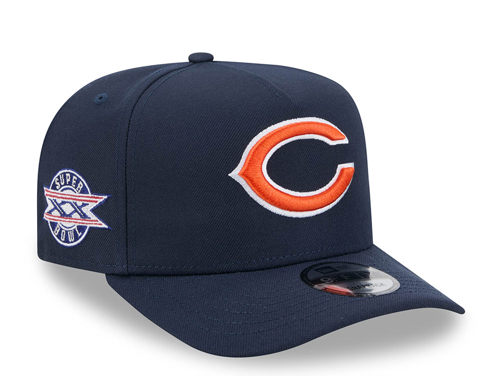 New Era Chicago Bears Super Bowl XX Navy 9Fifty A Frame Snapback Hat