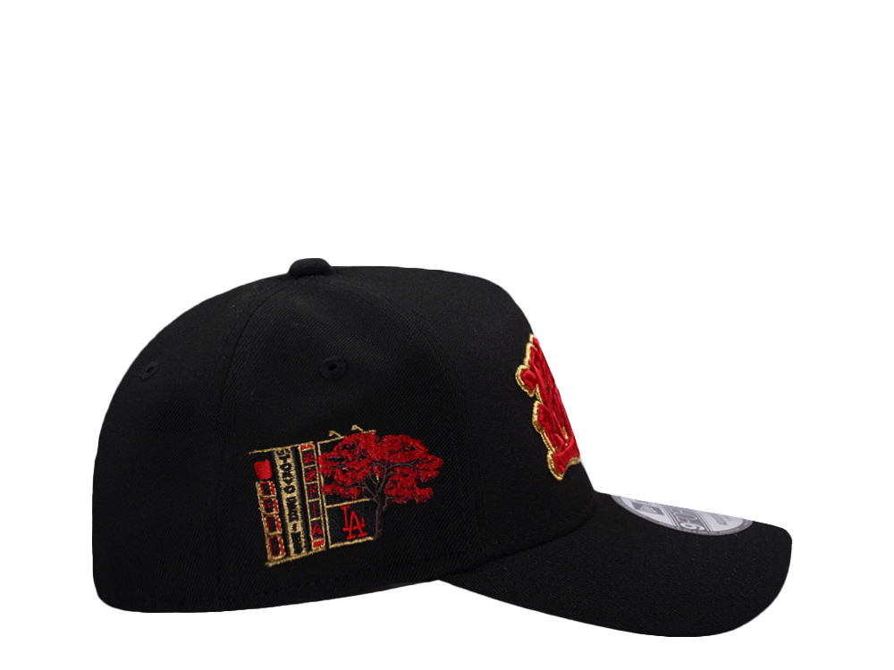 New Era Los Angeles Dodgers Tokyo Series Kanji Black Prime Edition 9Forty A Frame Snapback Hat