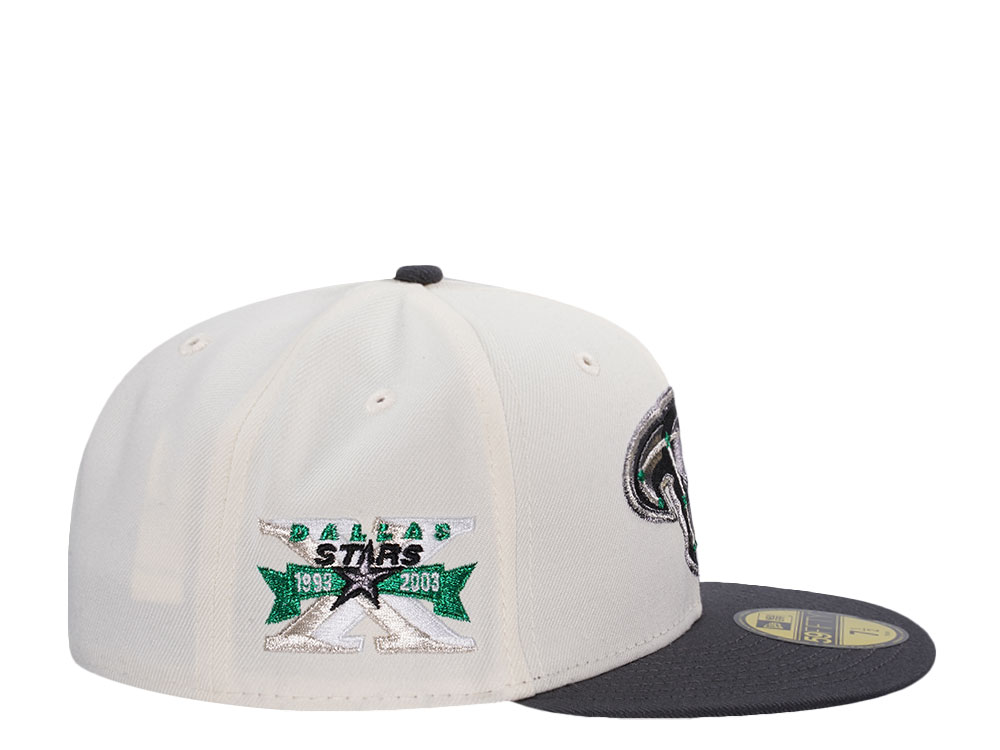 New Era Dallas Stars 10th Anniversary Chrome Two Tone Edition 59Fifty Fitted Hat