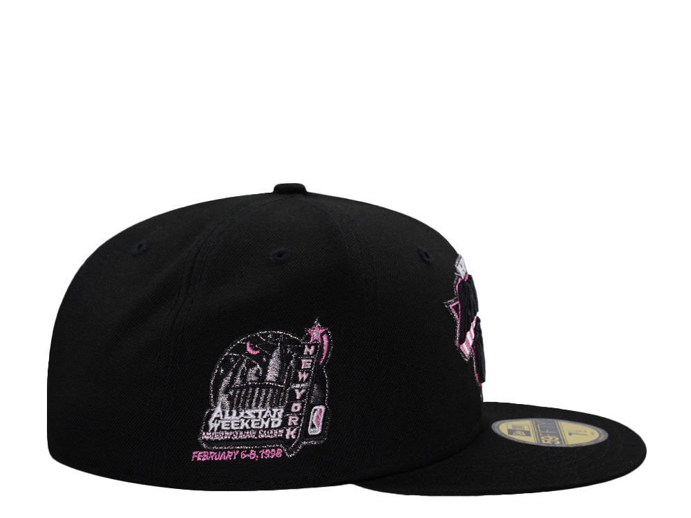 New Era New York Knicks Allstar Weekend 1998 Black Pink Edition 59Fifty Fitted Hat
