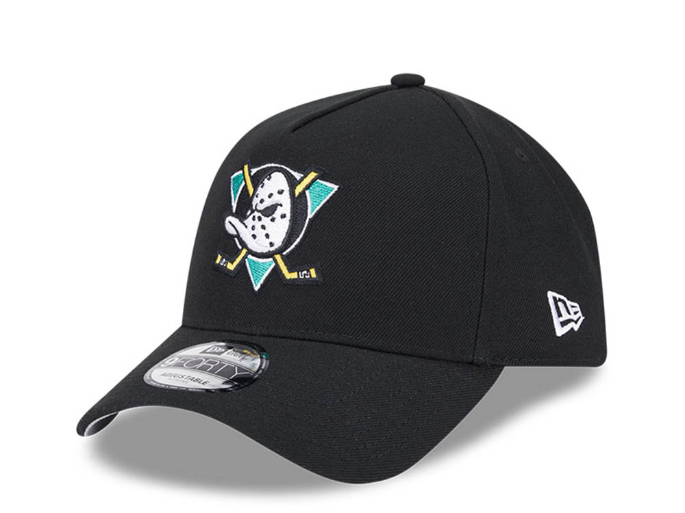 New Era Anaheim Ducks Black 9Forty A Frame Snapback Hat
