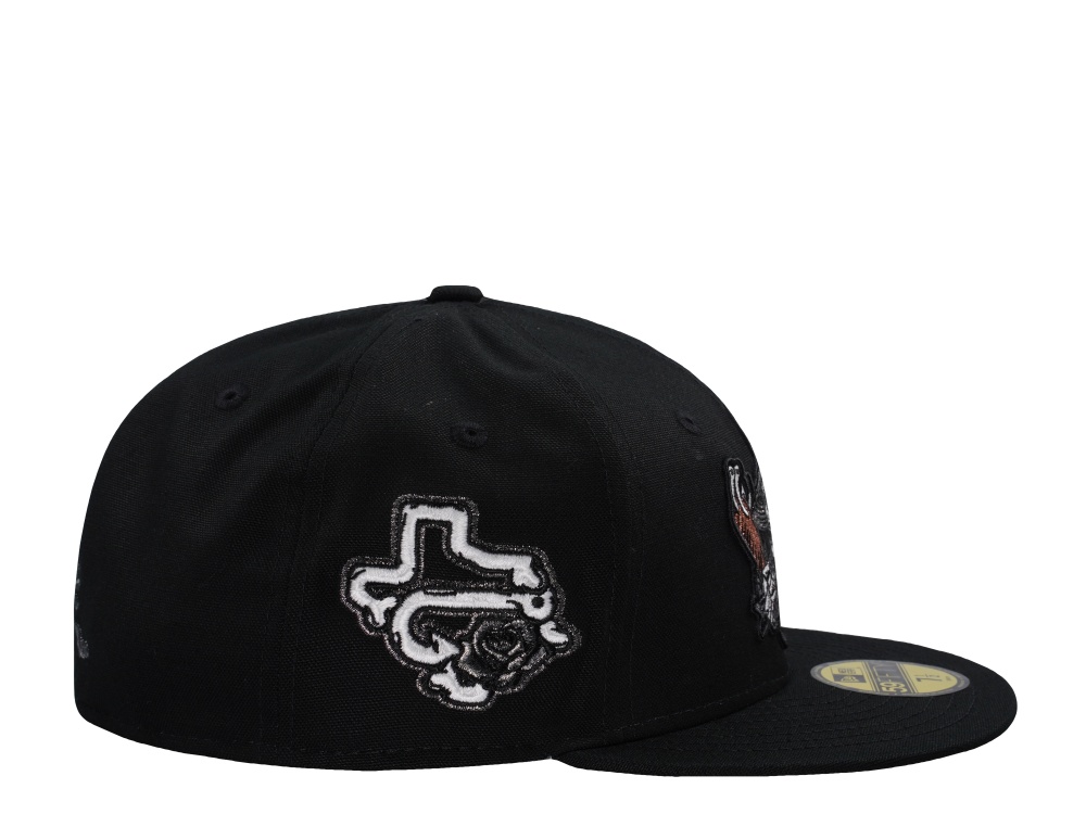 New Era Corpus Christi Hooks Canvas Black Prime Horror Edition 59Fifty Fitted Hat