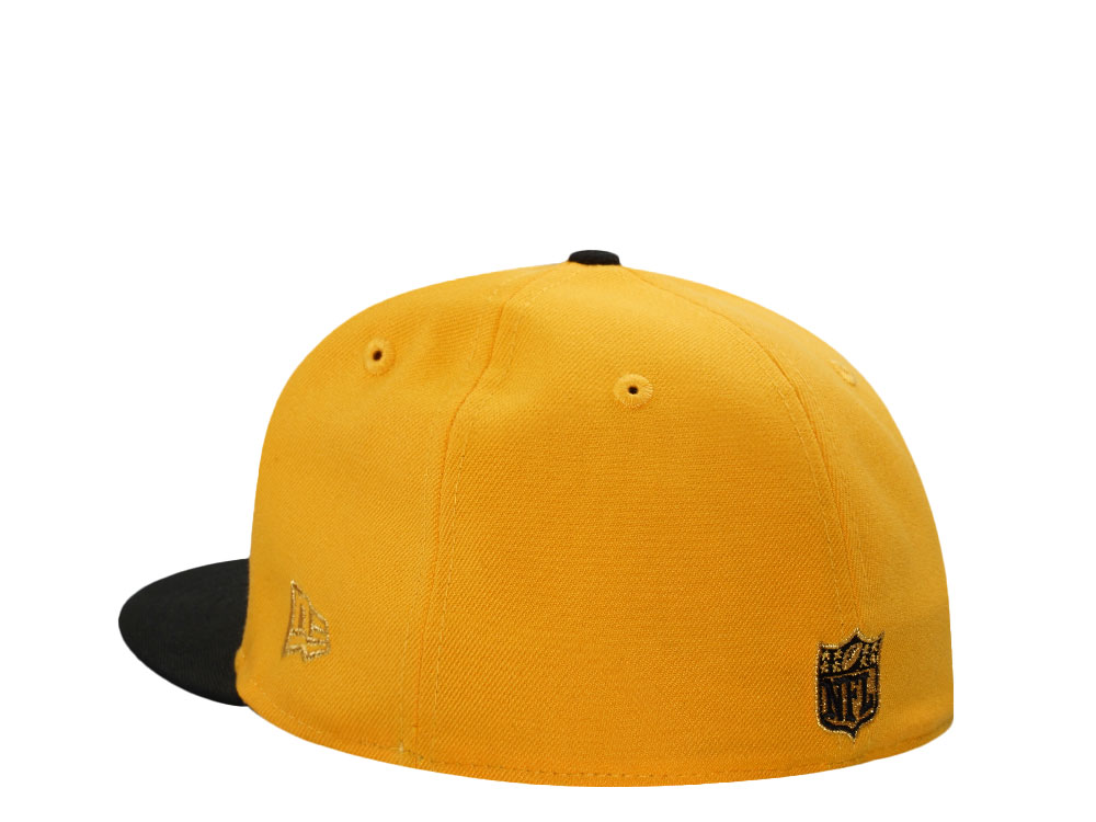 New Era Pittsburgh Steelers 40th Anniversary Gold Two Tone Edition 59Fifty Fitted Hat