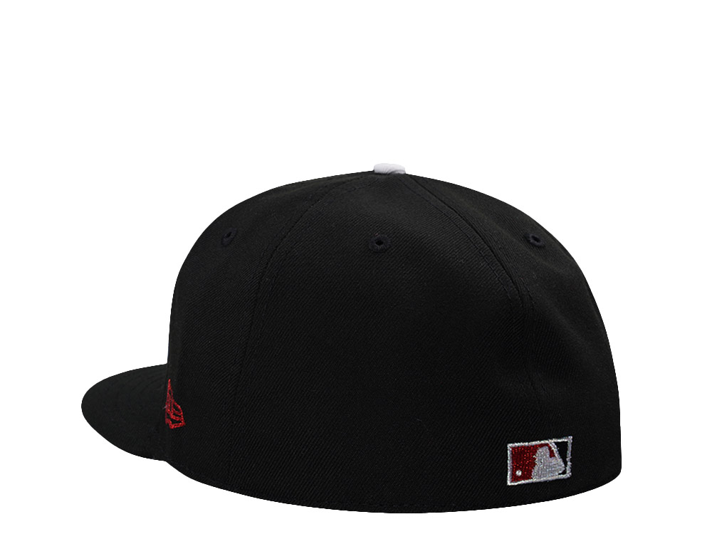 New Era Anaheim Angels 50th Anniversary Black Prime Edition 59Fifty Fitted Hat