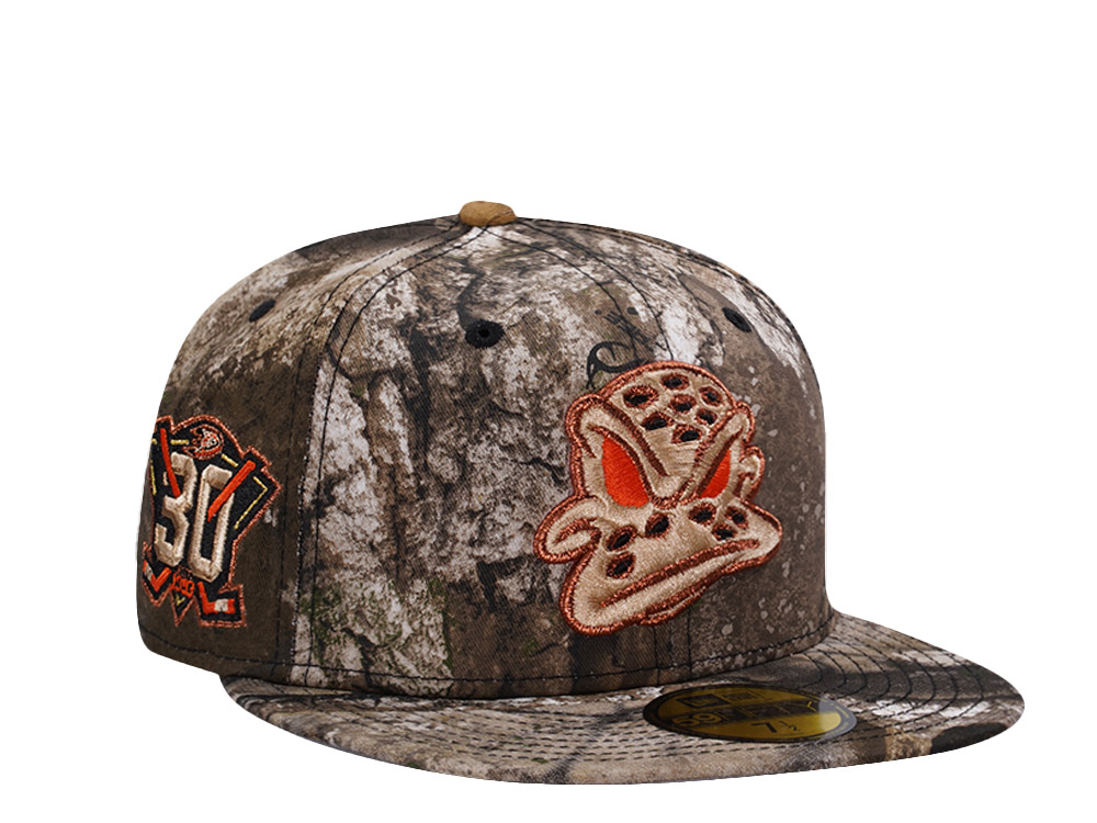 PRE-ORDER New Era Anaheim Ducks 30th Anniversary Realtreee APX Prime Edition 59Fifty Fitted Hat