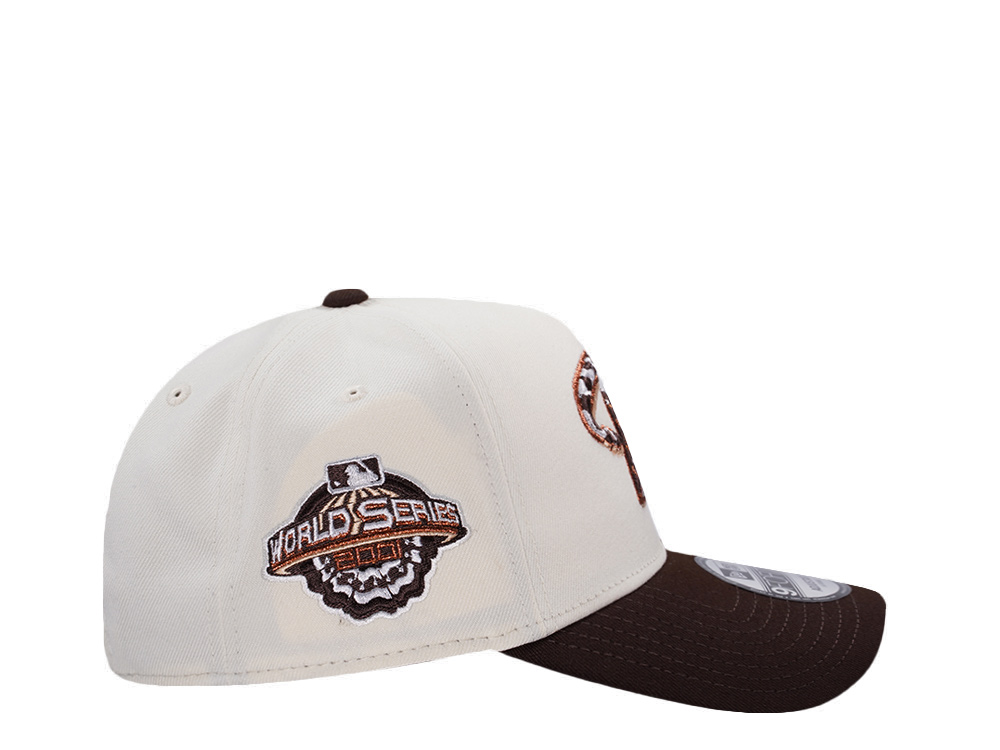 New Era Arizona Diamondbacks World Series 2001 Chrome Two Tone Edition 9Forty A Frame Snapback Hat