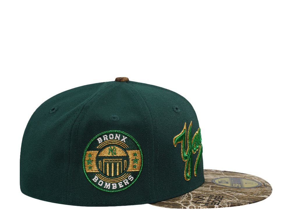 New Era New York Yankees Bronx Bombers Script Green Two Tone Edition 59Fifty Fitted Hat