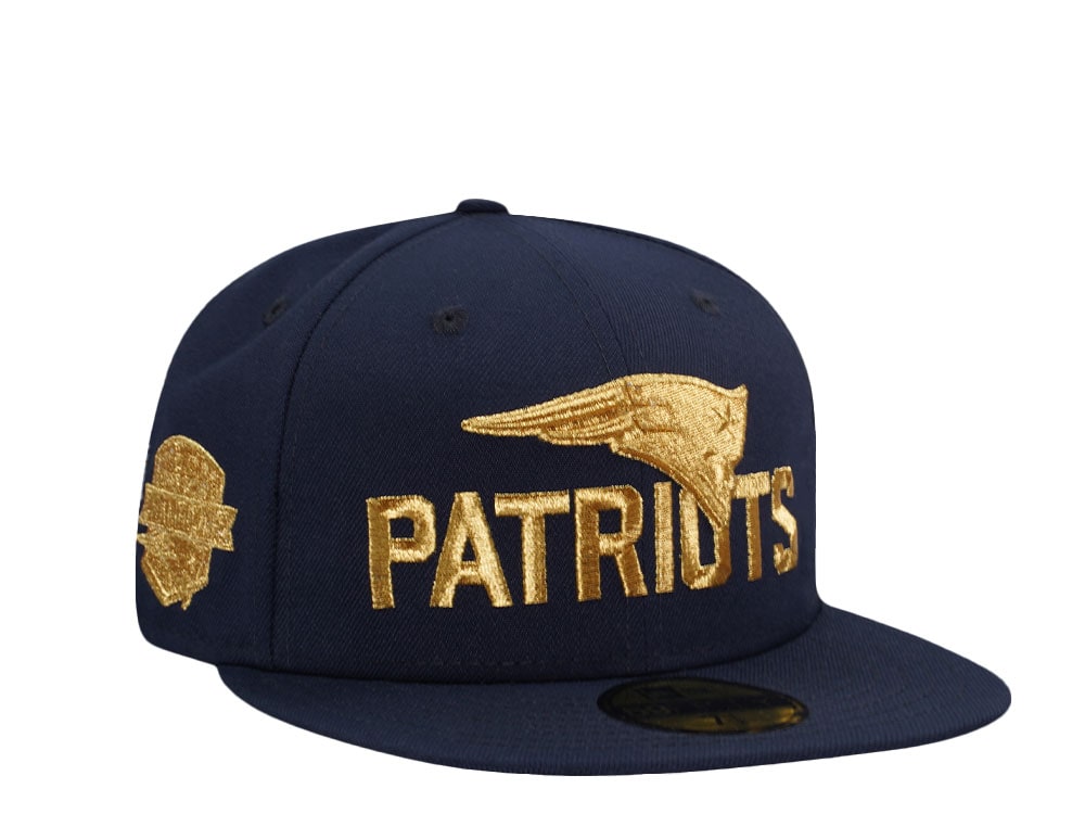 New Era New England Patriots 6x Super Bowl Champions 24k Edition 59Fifty Fitted Hat
