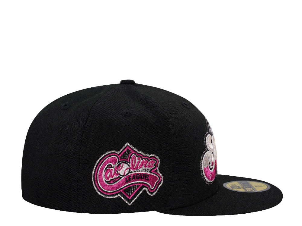 New Era Augusta Green Jackets Carolina League Black Prime Edition 59Fifty Fitted Hat