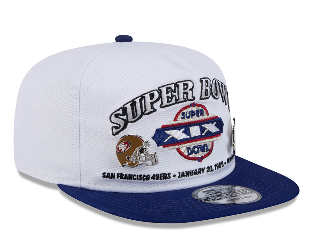 New Era Super Bowl XIX Championship Pin Golfer Snapback Hat
