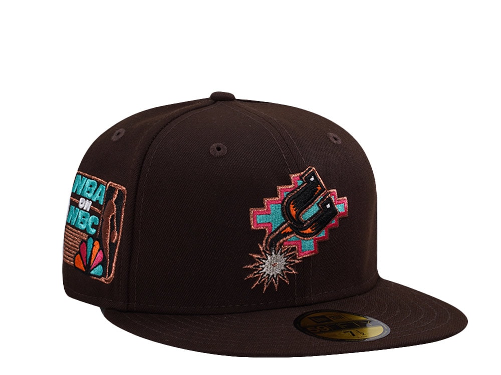 New Era San Antonio Spurs NBA on NBC Burnt Wood Prime Edition 59Fifty Fitted Hat