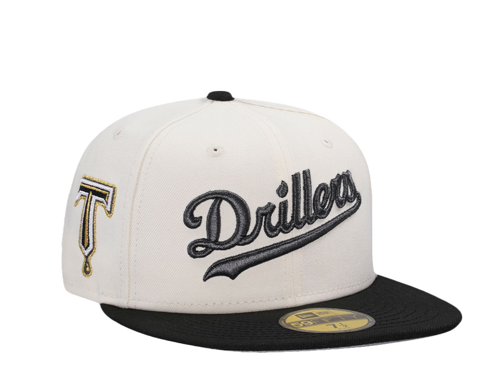 New Era Tulsa Drillers Chrome Black Prime Two Tone Edition 59Fifty Fitted Hat